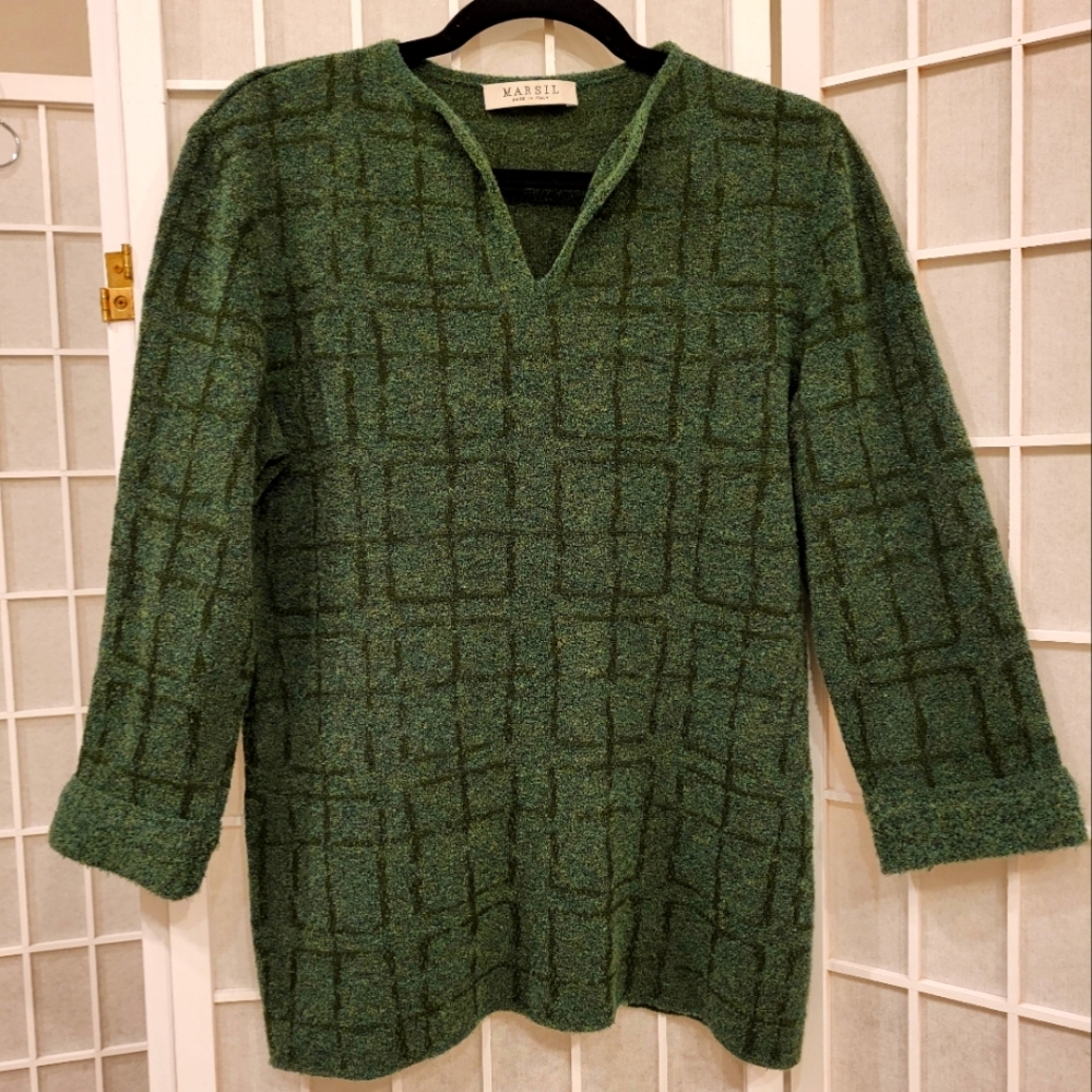 Made in Italy, Marsil Sweater, dark green, sz 10